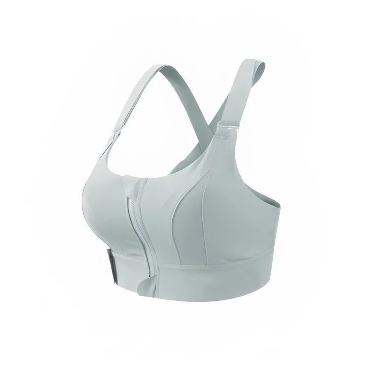 Desenvolvido com um tecido leve, macio e respirável, que se adapta perfeitamente ao seu corpo sem marcar na roupa. A inovação do zíper frontal proporciona praticidade ao vestir e ajustar, permitindo um encaixe perfeito. Com alças largas e aveludadas que oferecem sustentação sem comprometer o conforto dos ombros. O design em decote "U" valoriza seu busto, enquanto os ajustes em velcro nas alças e abaixo dos seios garantem um ajuste personalizado.
