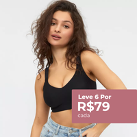 Kit com 6 unidades Sutiã Premium de Alta Sustentação e Conforto