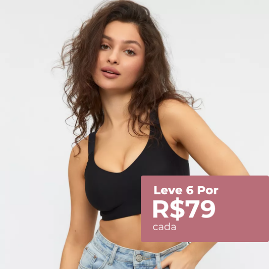 Kit com 6 unidades Sutiã Premium de Alta Sustentação e Conforto