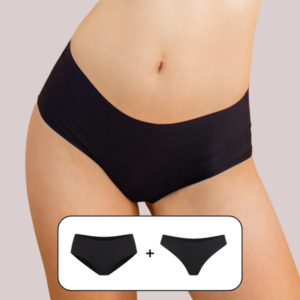 Kit Calcinha Silk + Calcinha Soft - Conforto e Toque Suave