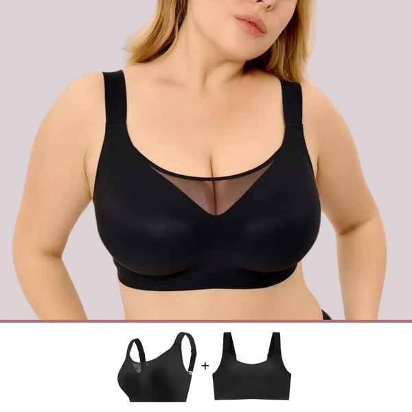 Kit Duo Plus Size - Sutiã Compress Diário + Sutiã Premium Plus Size + Desconto