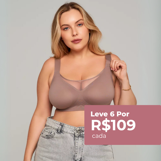 Kit com 6 unidades Sutiã Compress Diario - Top Modelador Plus Size