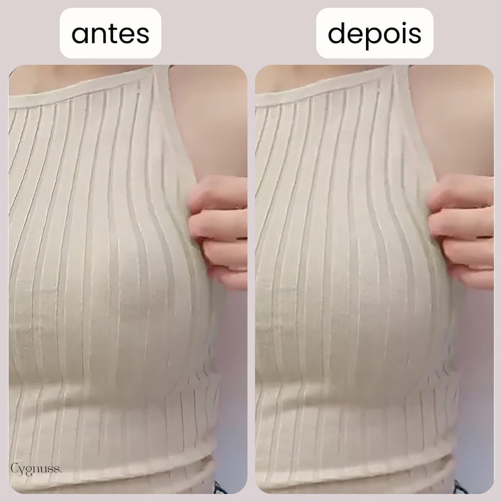 Seu visual mais alinhado em segundos com disfarce total de marcas indesejadas sob a roupa, mesmo sem usar sutiã.