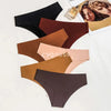 Kit 6 Silk Panties - Thong Style - Seamless 