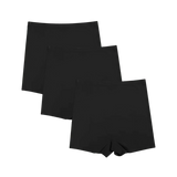 Shorts Segunda Pele na cor preta, sem costura e com ajuste confortável, ideal para uso diário, proporcionando discrição e suporte sem marcar sob a roupa.