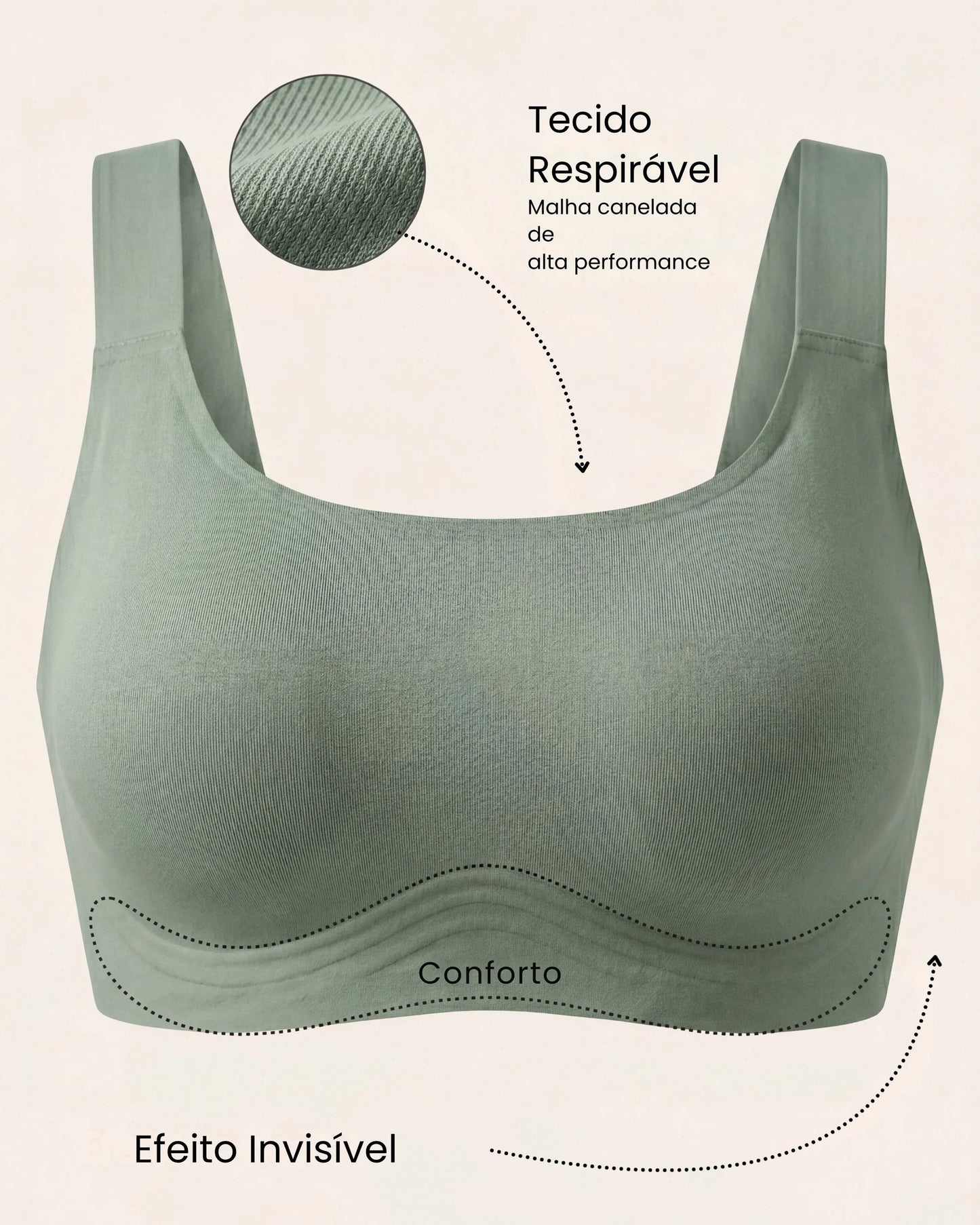 Sutiã Conforto Premium Plus Size - Conforto e Sustentação