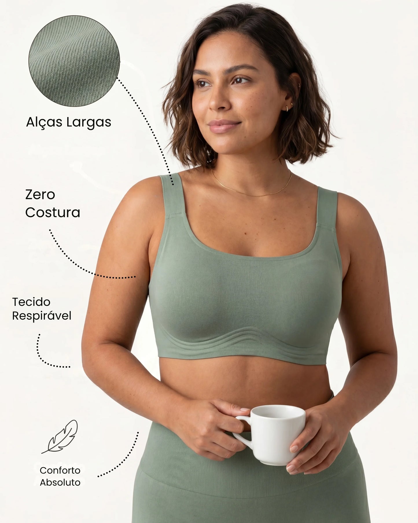 Sutiã Conforto Premium Plus Size - Conforto e Sustentação